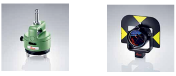 徠卡棱鏡和支架合理搭配，更易獲得高精度測量成果！